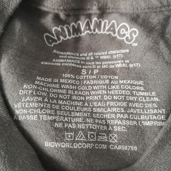 Animaniacs Graphic Tee Small Dark Grey 90s Nostalgia - Picture 4 of 4